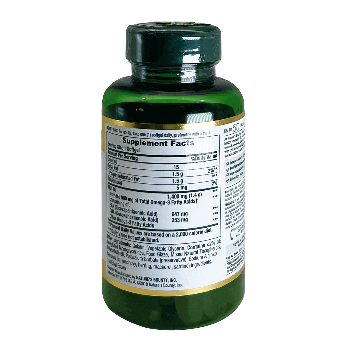 Natures Bounty Fish Oil Highly Conc. 1400 mg Softgels 39'S