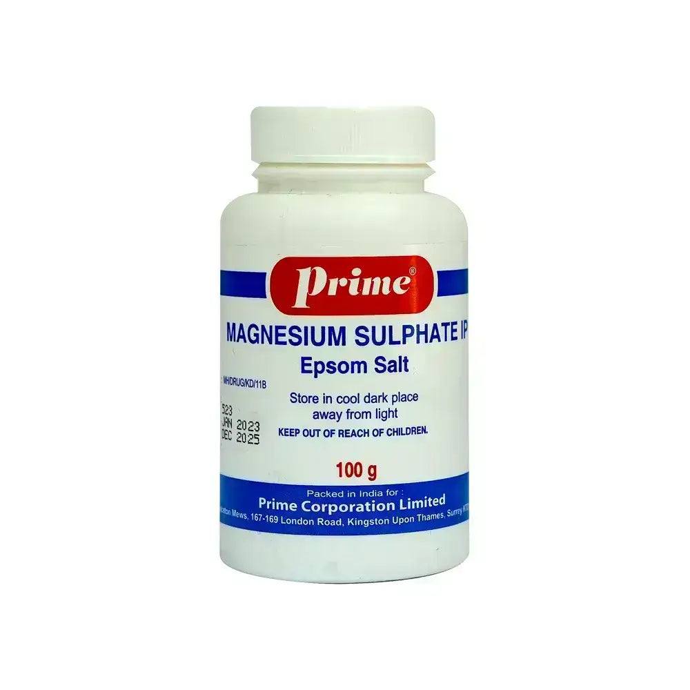 Prime Magnesium Sulphate IP Epsom Salt 100 g