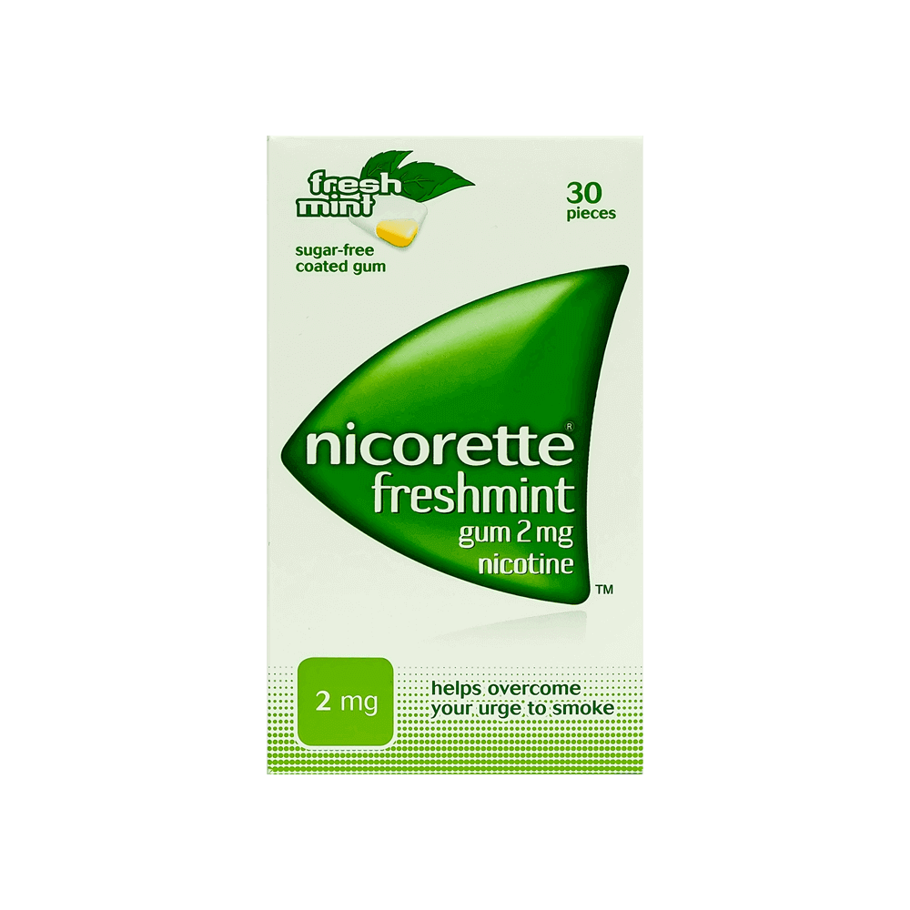 Nicorette 2 mg Freshmint Gum 30 Pcs