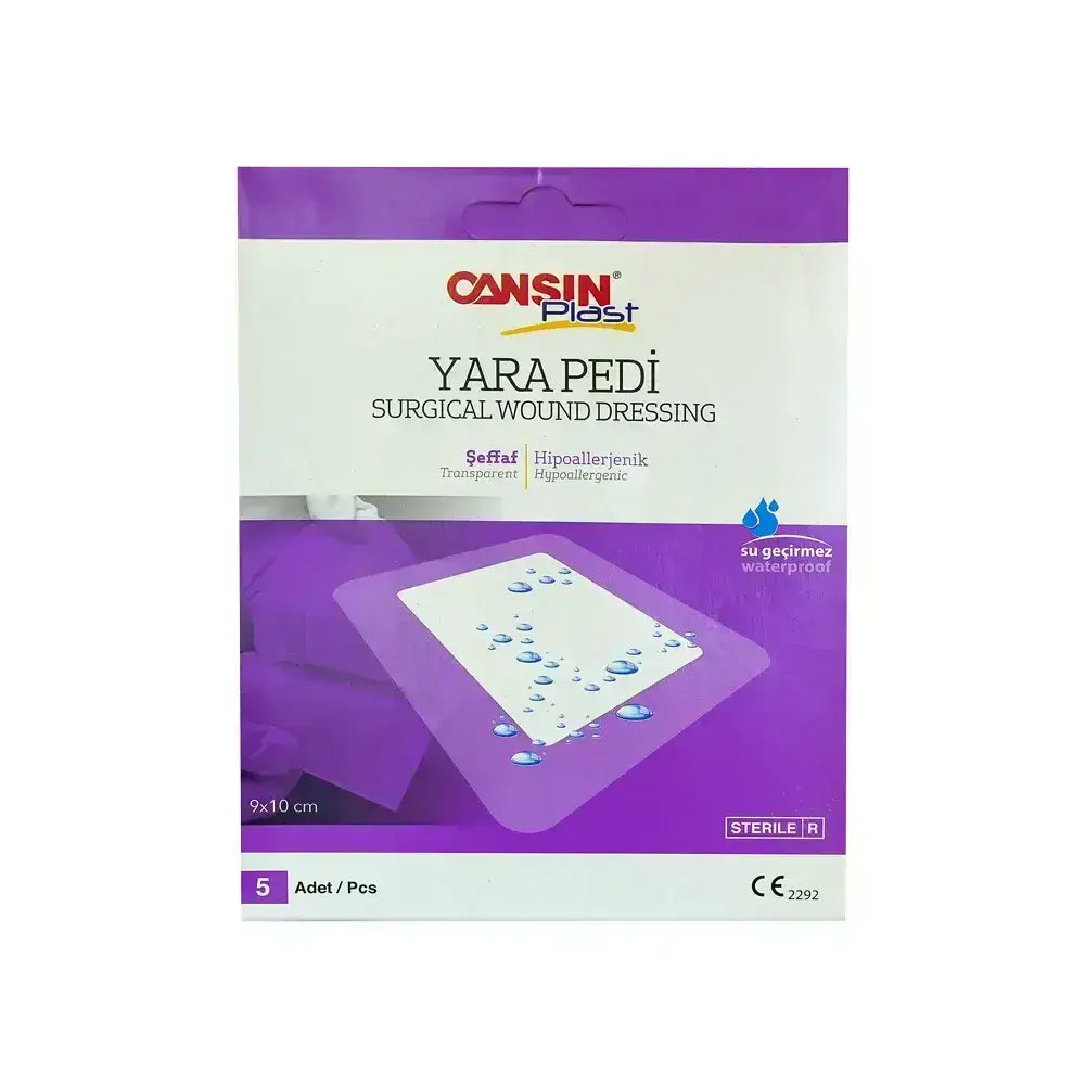 Cansin Plast Surgical Wound Dressing 9x10 cm 5 Pcs