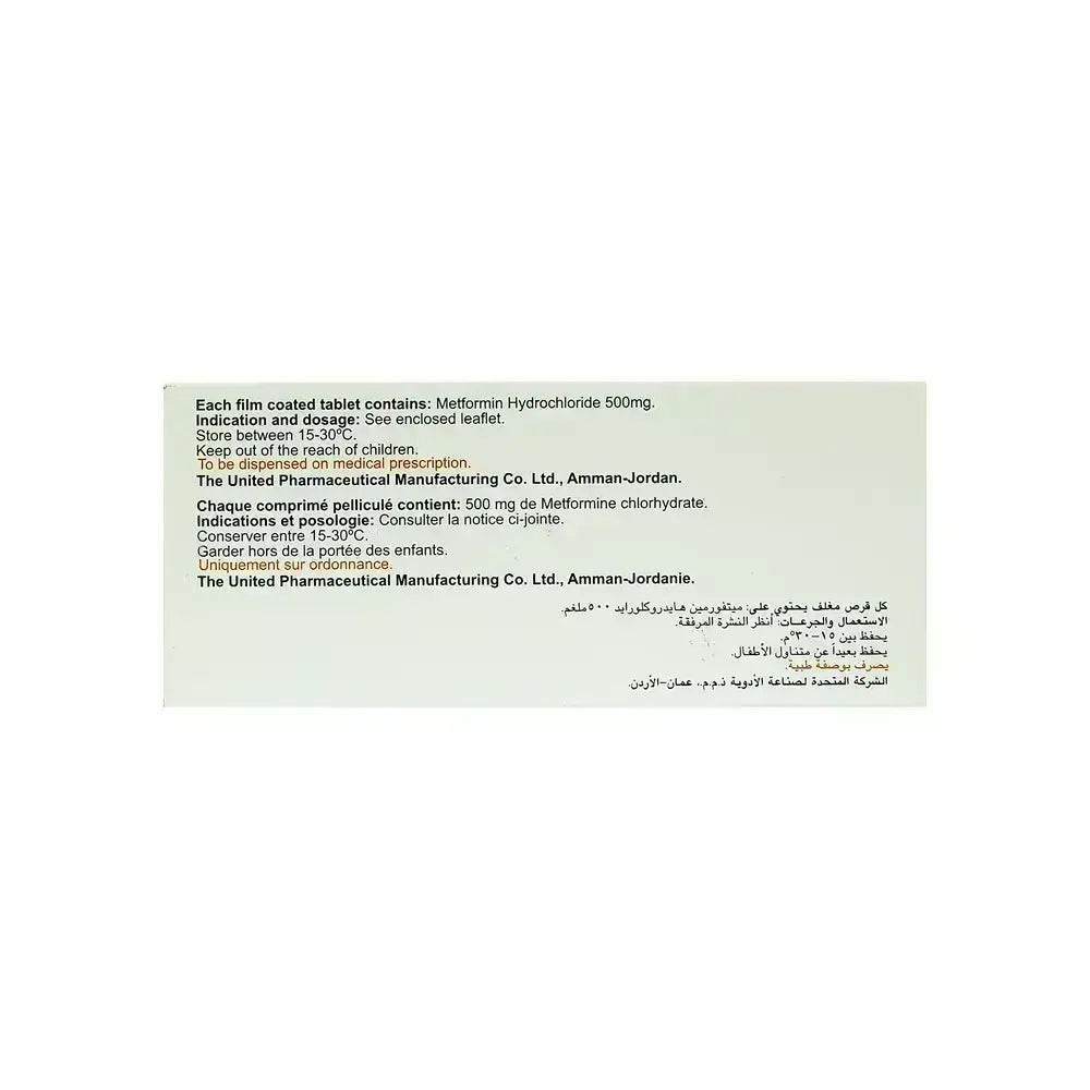 Diaphage 500 mg 50 F\C Tabs