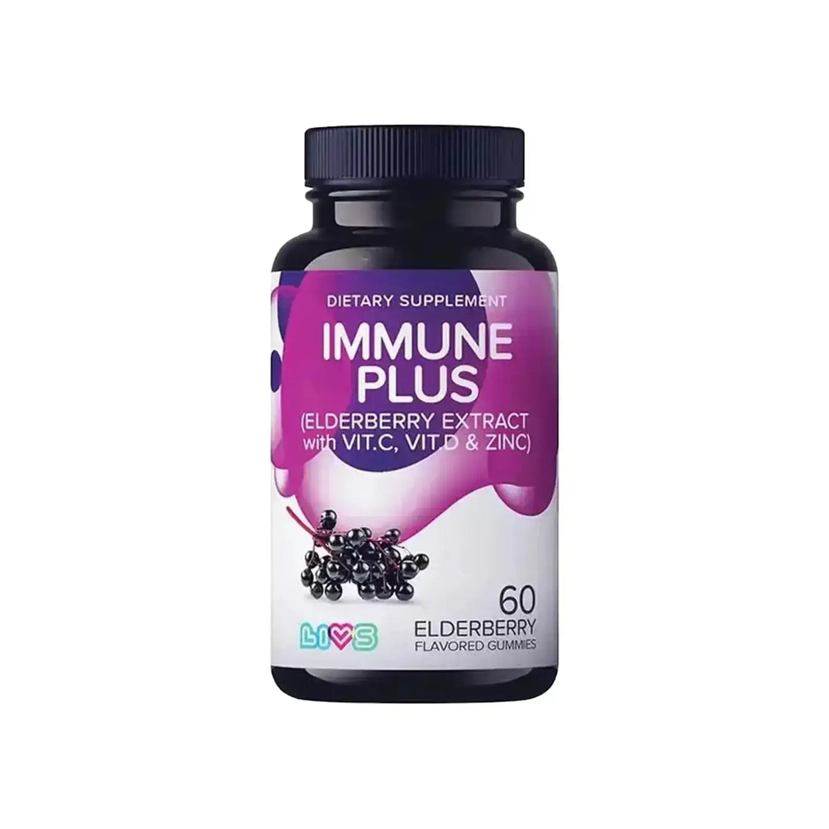 Livs Immune Plus with Elderberry Flavor 60 Gummies