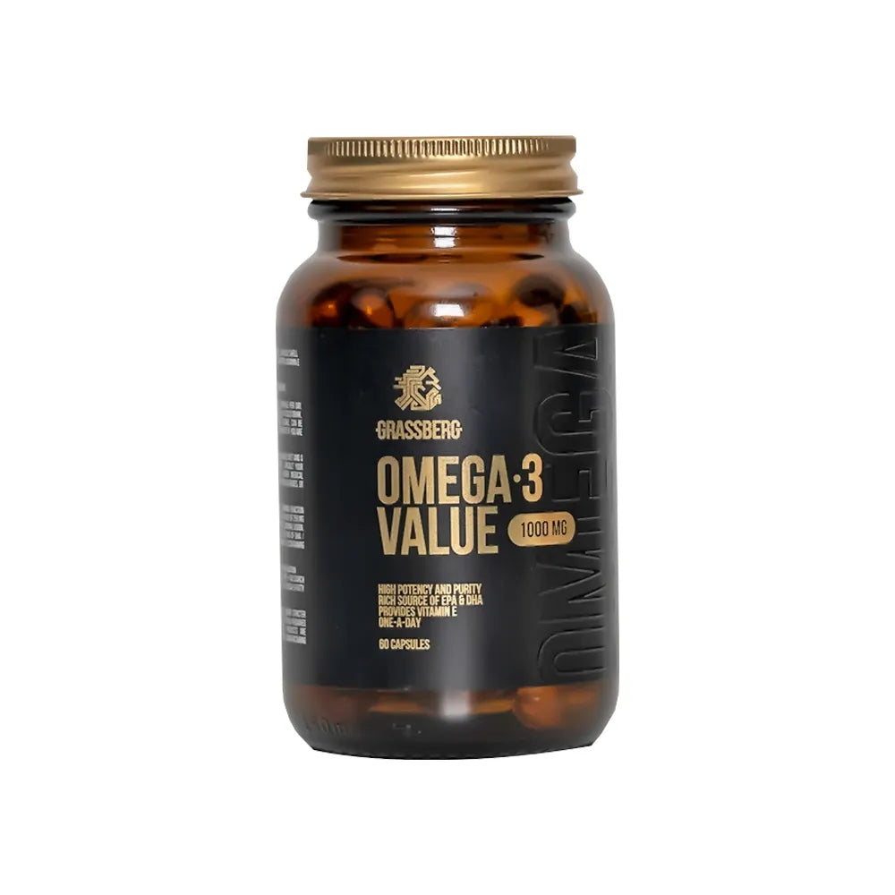 Grassberg Omega 3 - 1000 mg 60 Caps