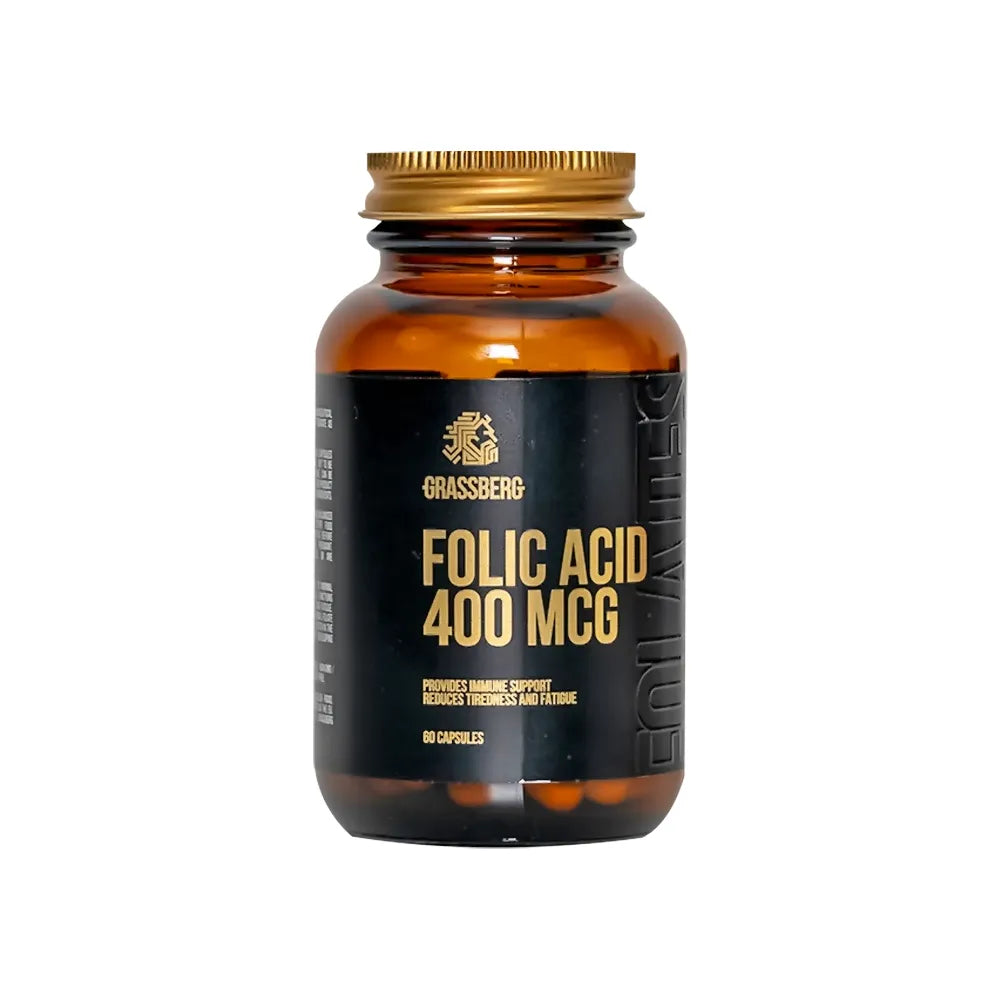 Grassberg Folic Acid 400 mcg 60 Caps
