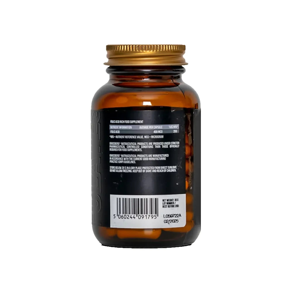 Grassberg Folic Acid 400 mcg 60 Caps