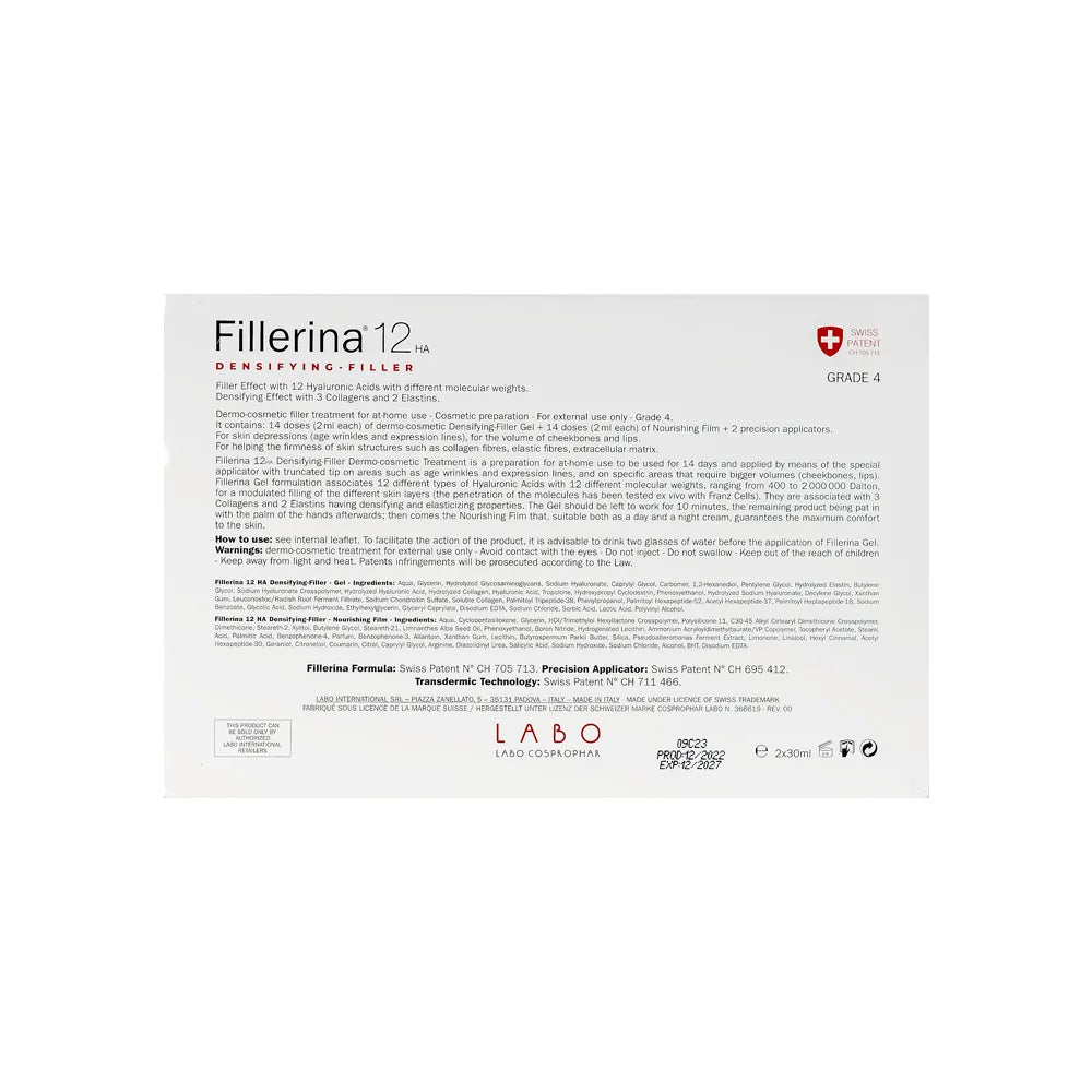 Fillerina 12 Densifying Filler Treatment Grade 4 - 2 Vials × 30 ml