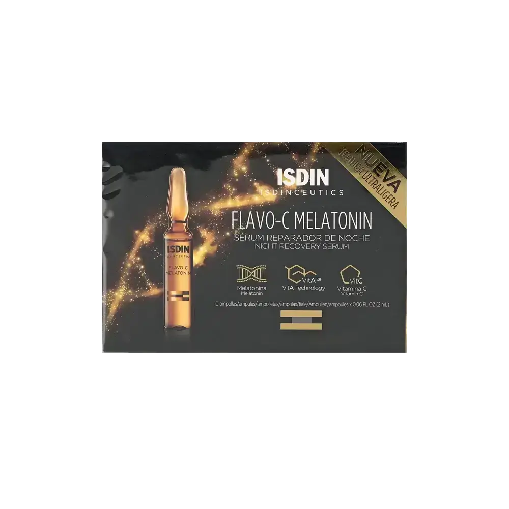 ISDIN Flavo-C Melatonin Ampoules 10 X 2 ml