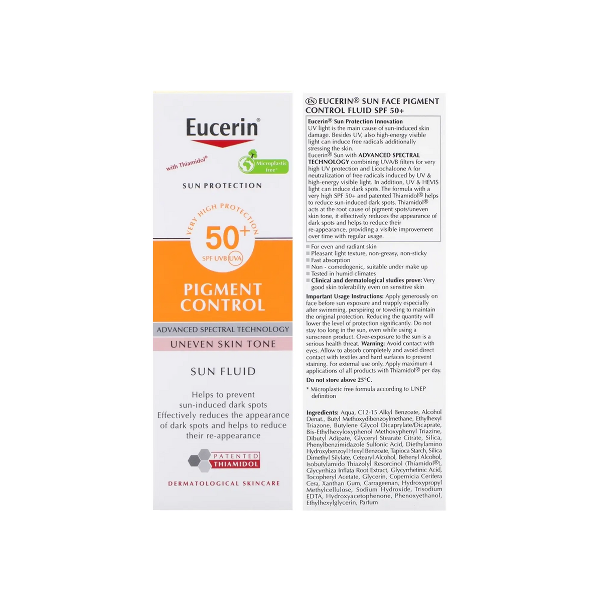 Eucerin Sun Protection Even Pigment Control Fluid  SPF+50 - 50 ml