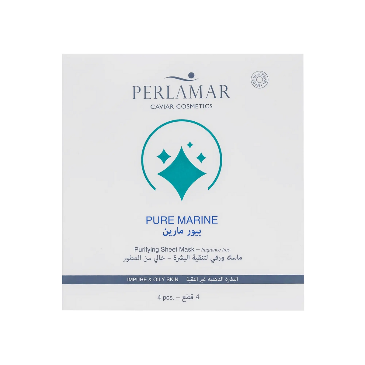 Perlamar Pure Marine Purifying Sheet Mask 4×16 ml