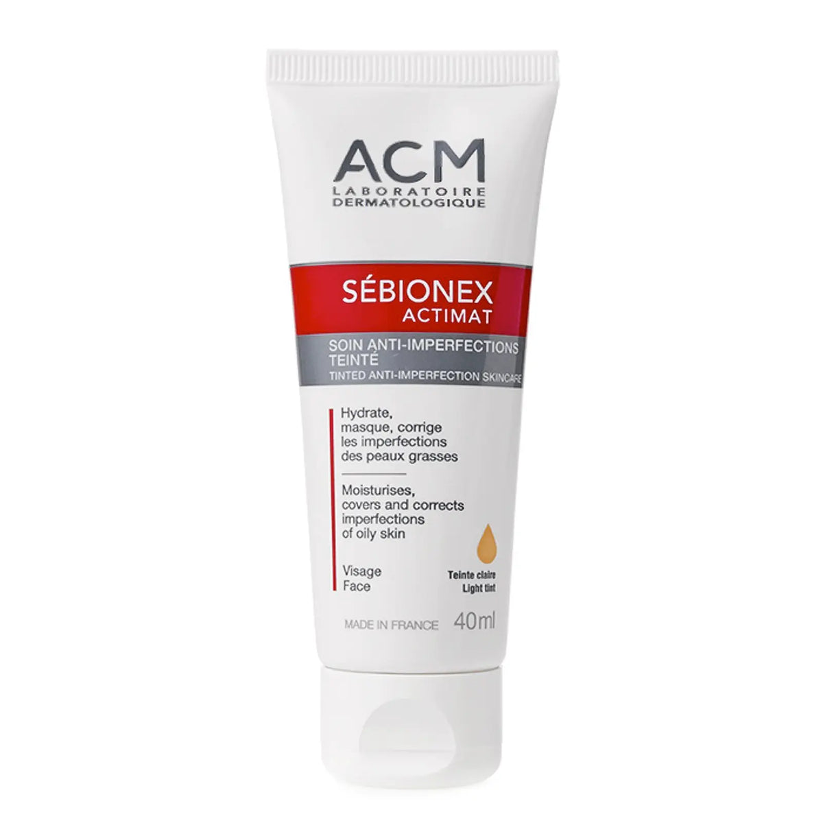 ACM Sebionex Actimat Light Tint Face Cream 40 ml Anti imperfections