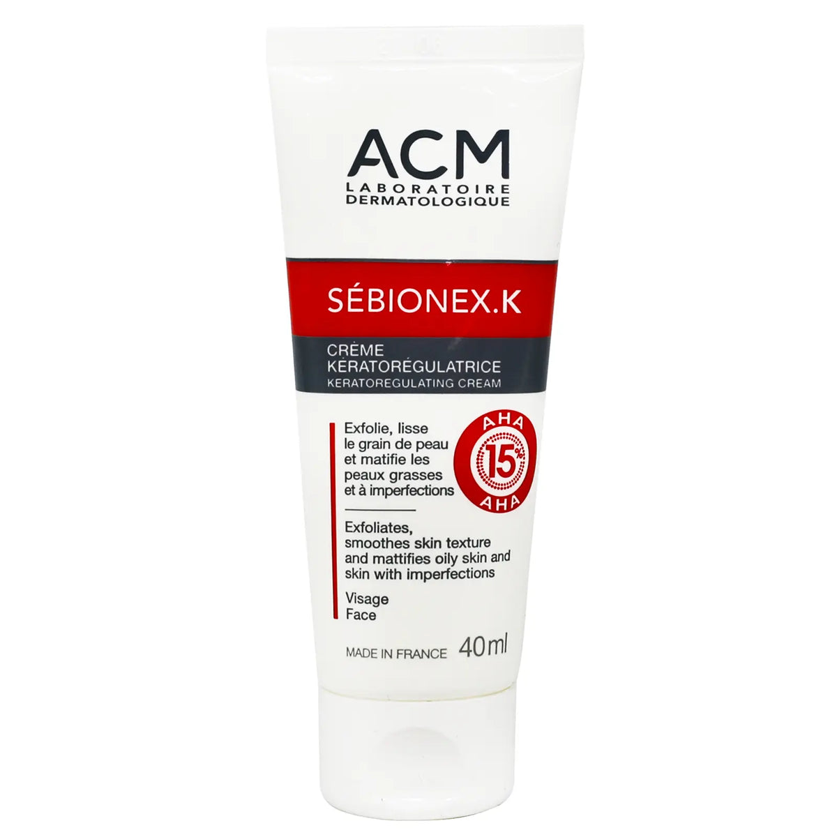 ACM Sebionex.K Exfoliating AHA15% Cream 40 ml to purify the skin