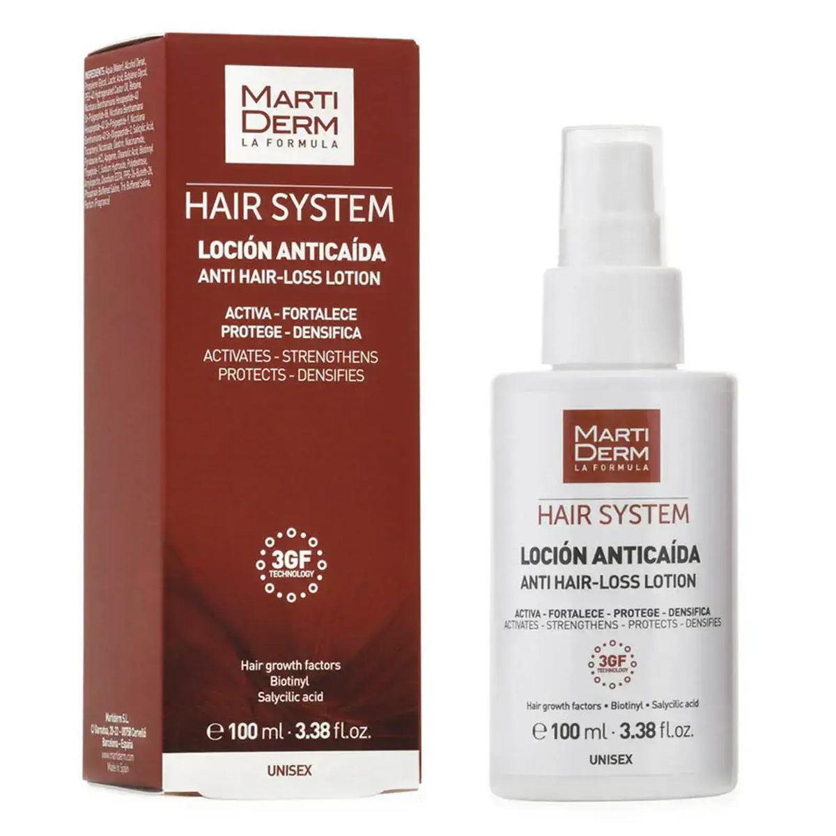 Martiderm Anticaida Lotion Unisex 100ml for hair loss