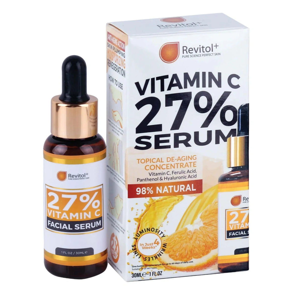 Revitol Vitamin C 27% Facial Serum 30 ml for youthful looking skin