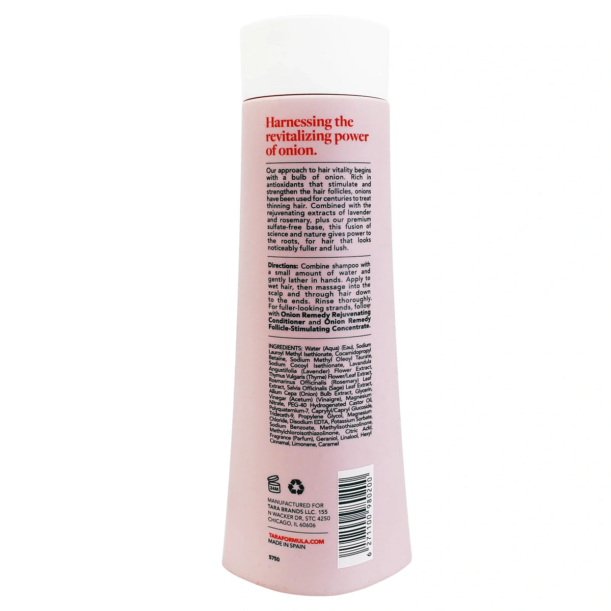 Tara Onion Remedy Shampoo 250 ml for hair loss