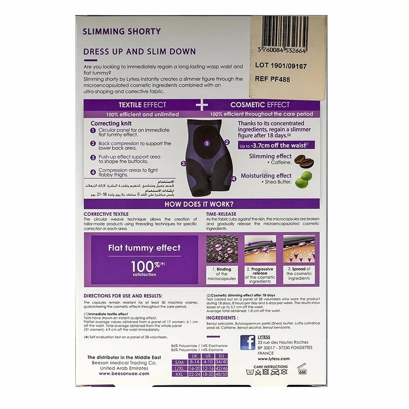 Lytess Corrective Slimming Shorty Black XXL