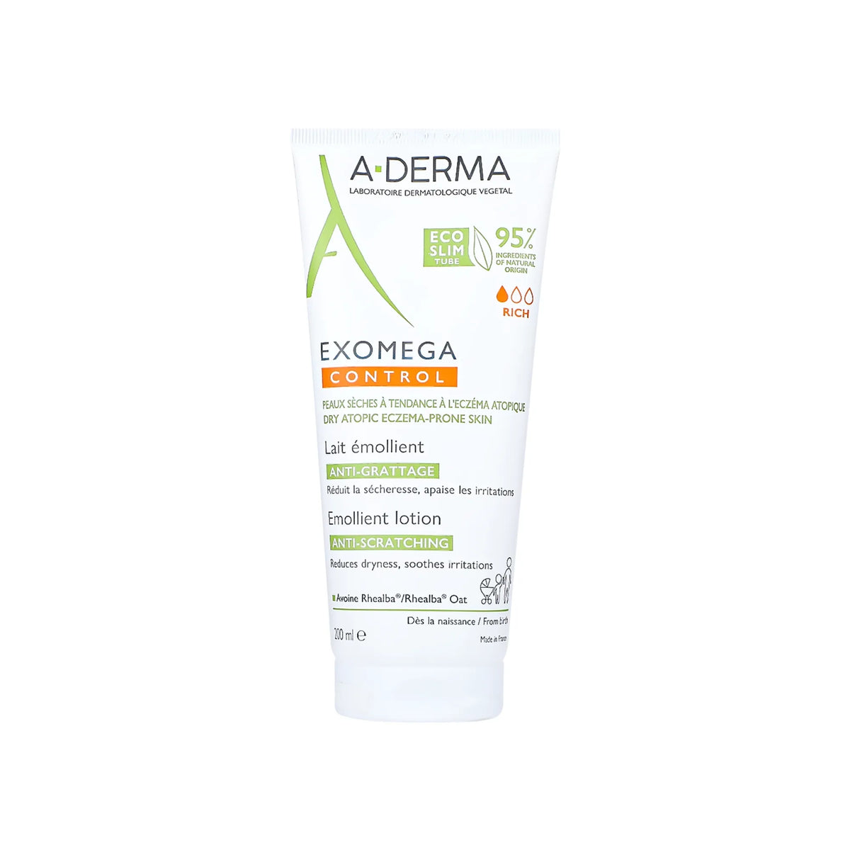 A-Derma Exomega Control Emollient Lotion 200 ml