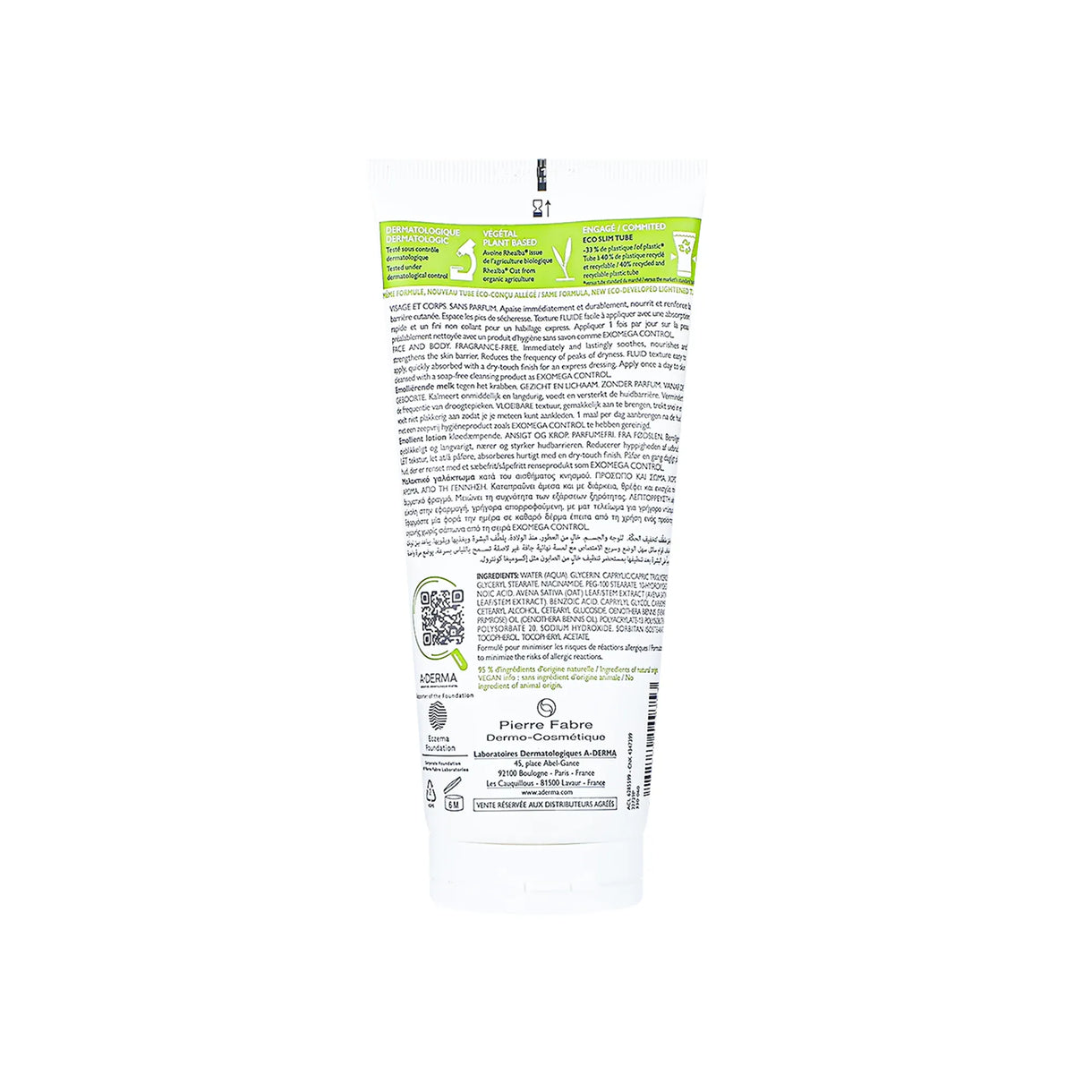 A-Derma Exomega Control Emollient Lotion 200 ml