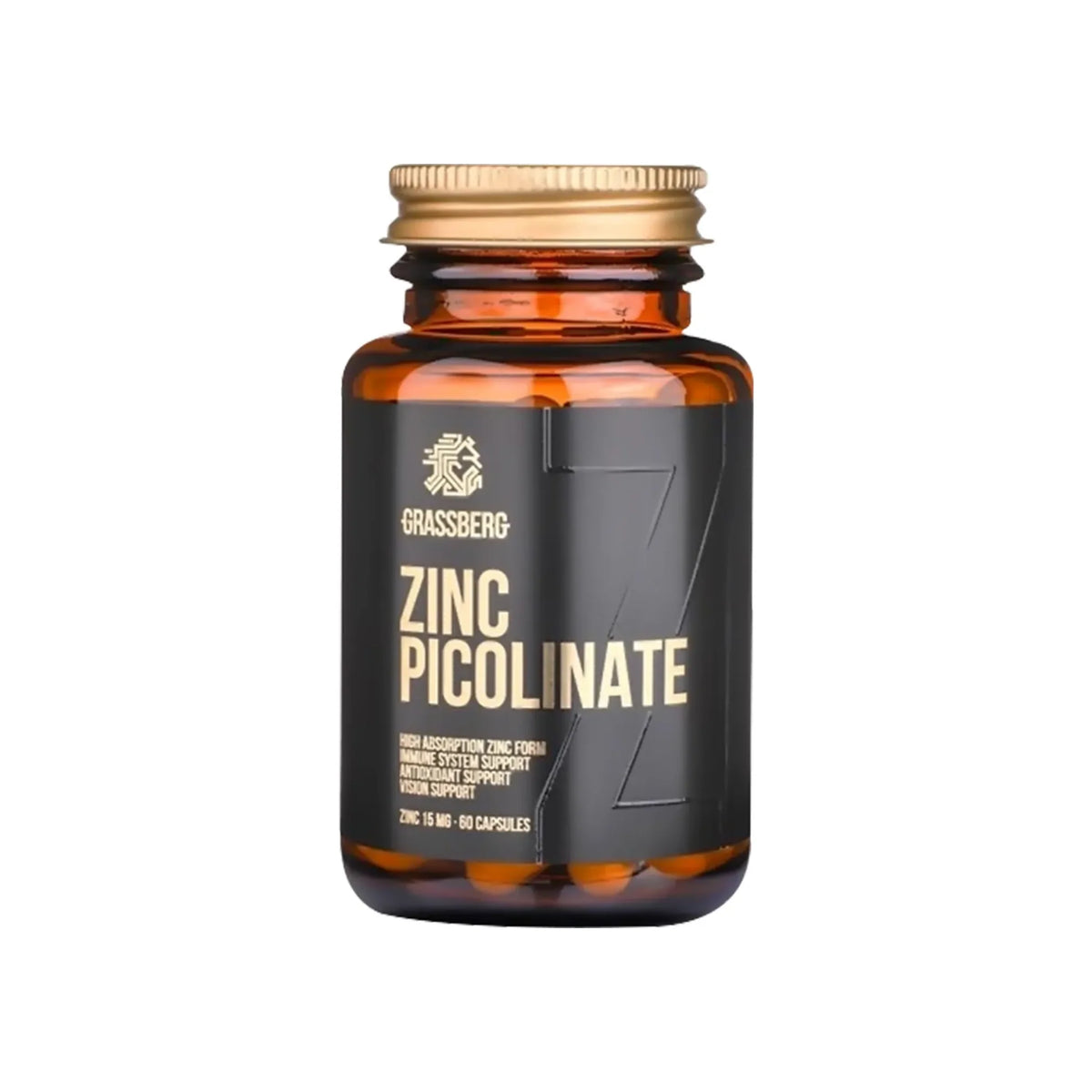 Grassberg Zinc Picolinate 15 mg 60 Caps