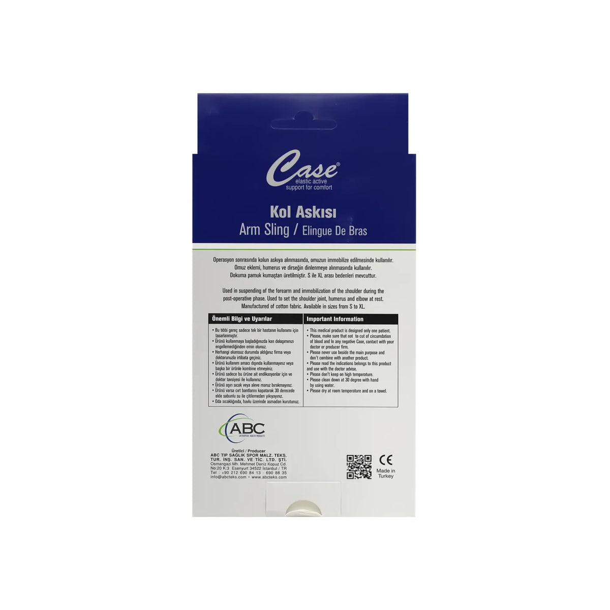 Case Arm Sling Fabric  XL