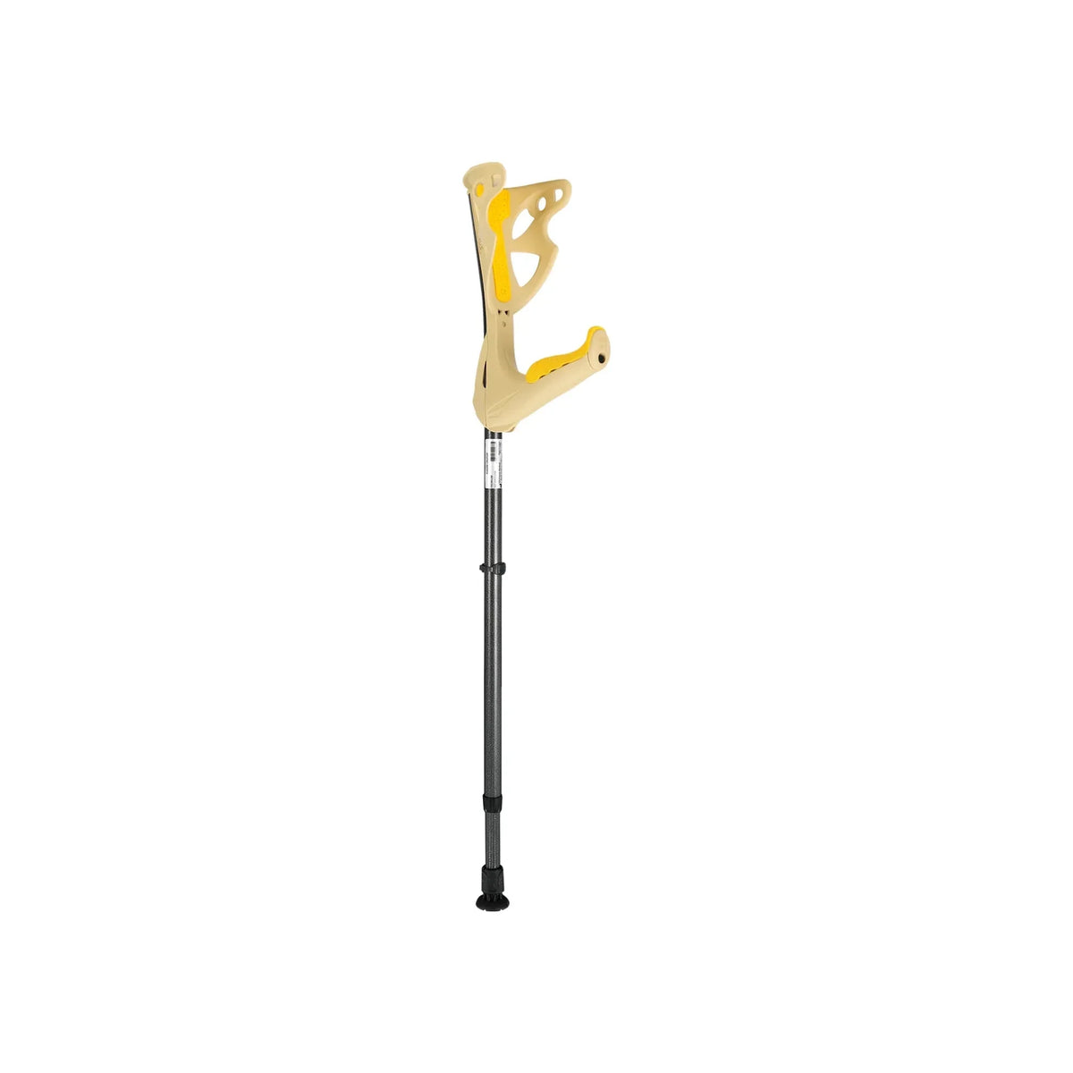 FDI Premium Elbow Crutch Beige With Yellow Grip OP 01/06 1 Pc