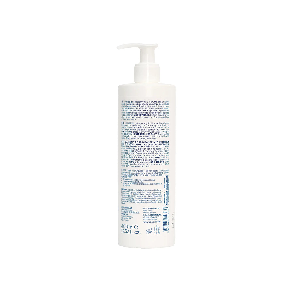 Rilastil Xerolact PB Anti-Irritation Balm 400 ml