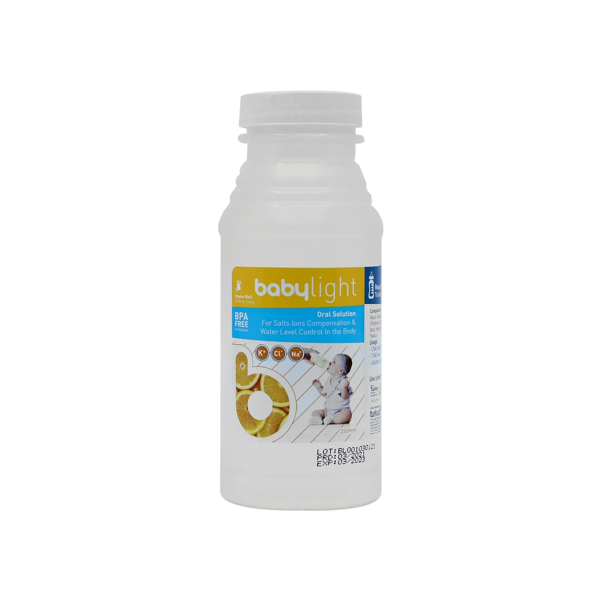 Konicare Babylight Oral Solution Orange Flvr 250ML prevent dehydration