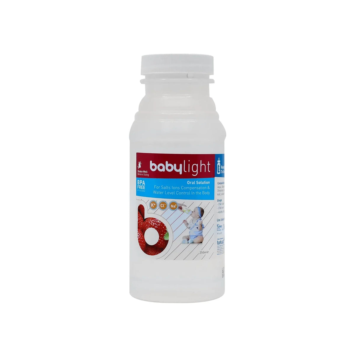 Konicare Babylight Oral Solution Strawberry Flvr 250ML prevent dehydration