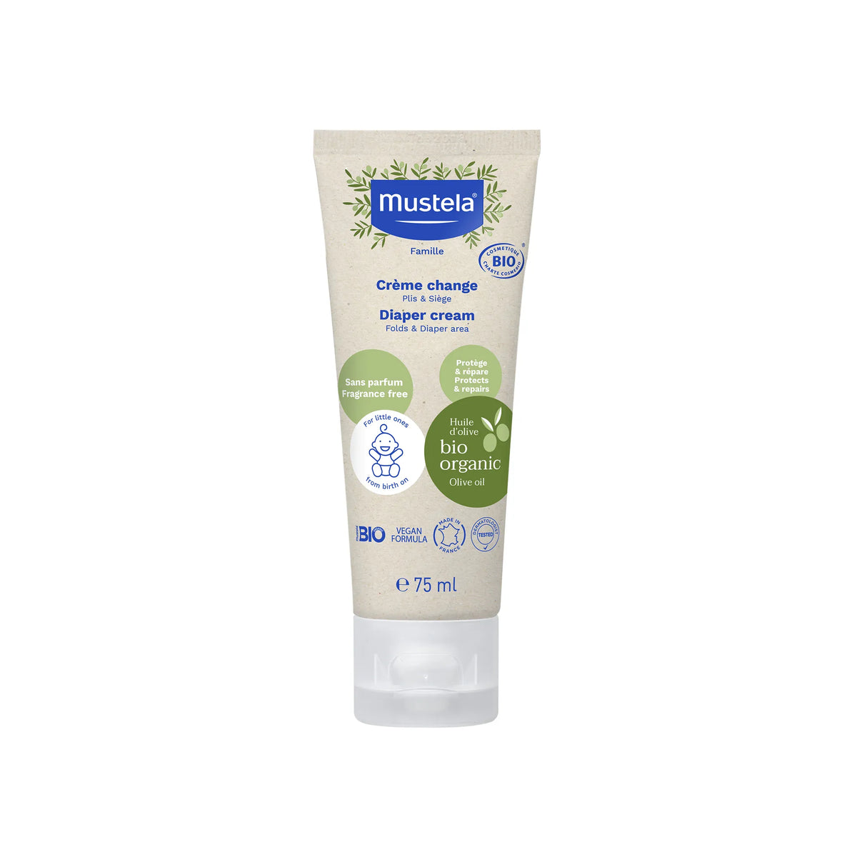 Mustela Bio Organic Diaper Cream 75 ml