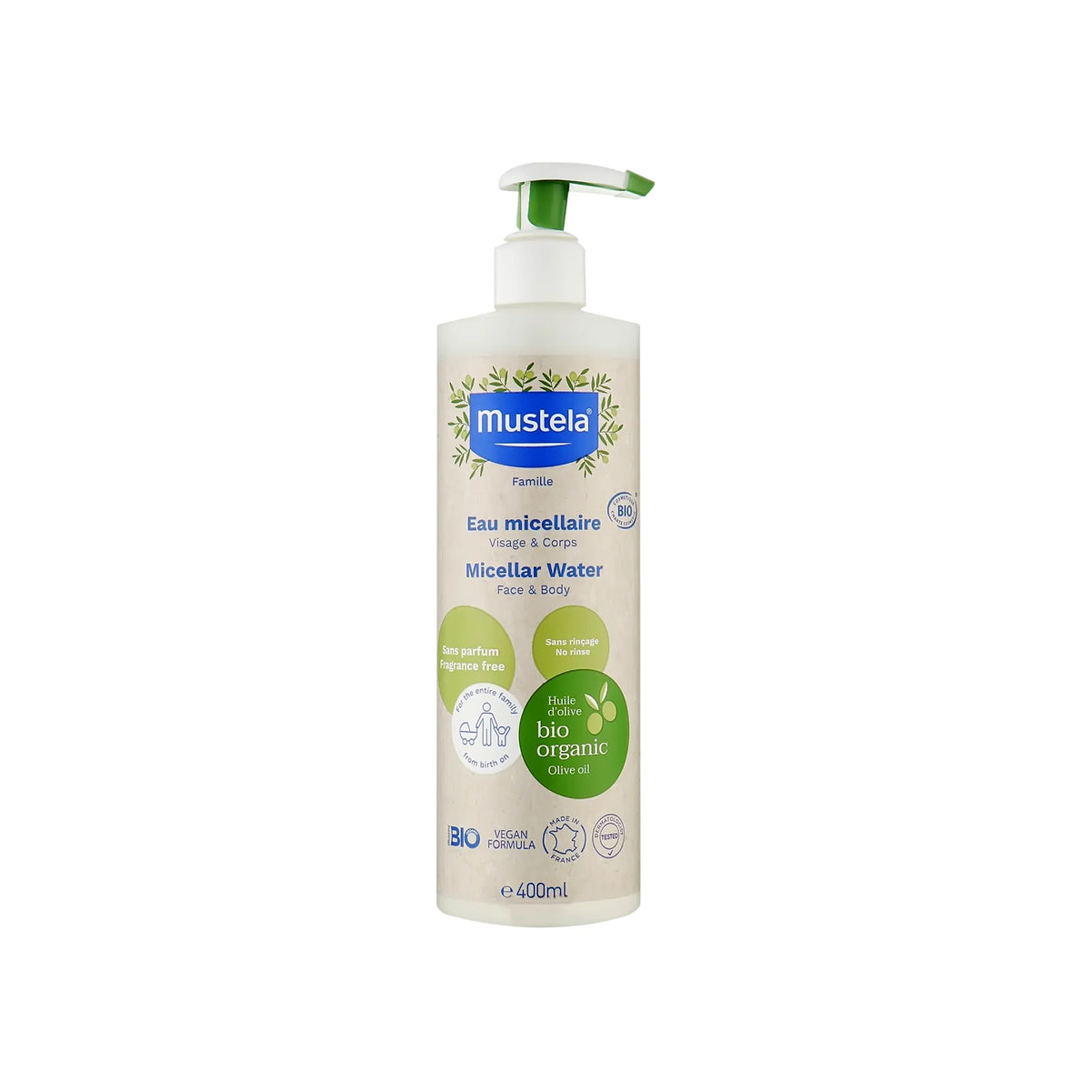Mustela Bio Organic Micellar Water 400 ml