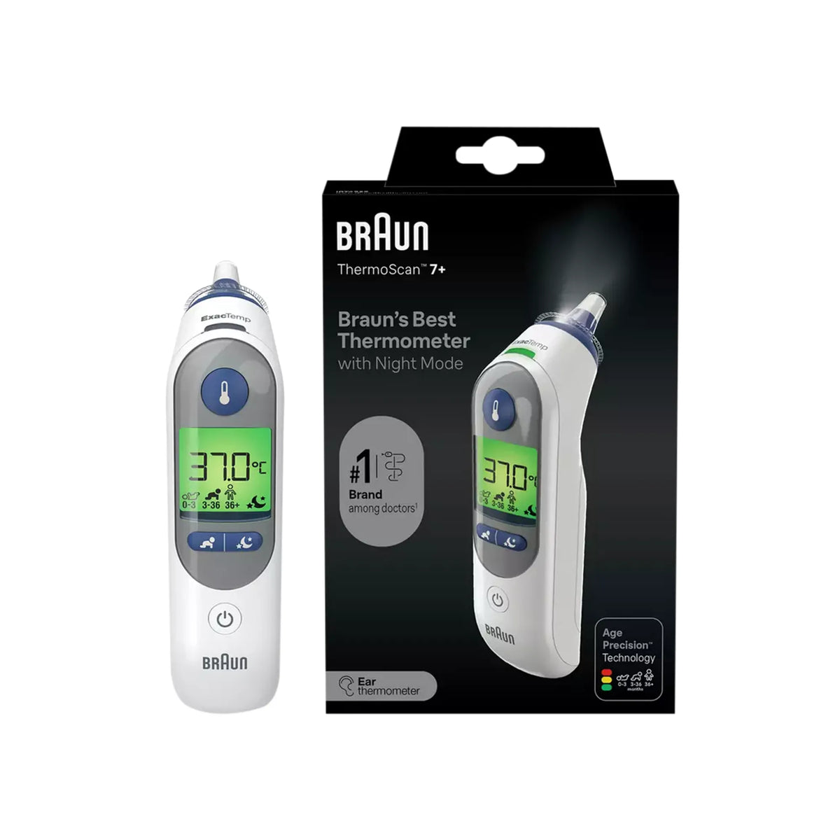 Braun Thermoscan 7+ Ear Thermometer IRT6525