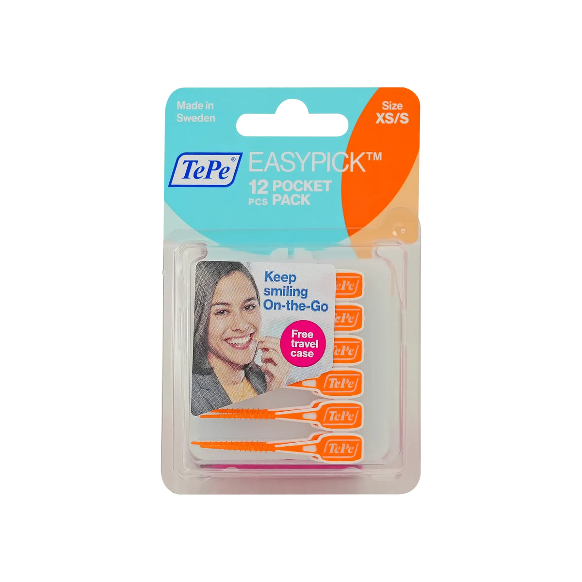 Tepe Easy Pick Toothpicks XS/S Travel Case 12 Pcs