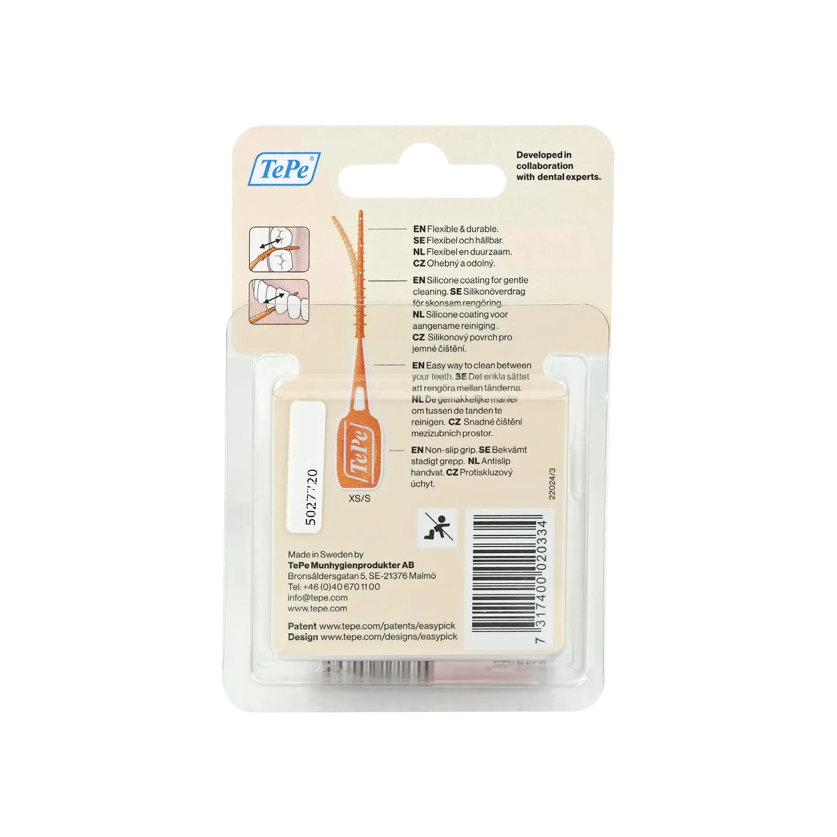 Tepe Easy Pick Toothpicks XS/S Travel Case 12 Pcs