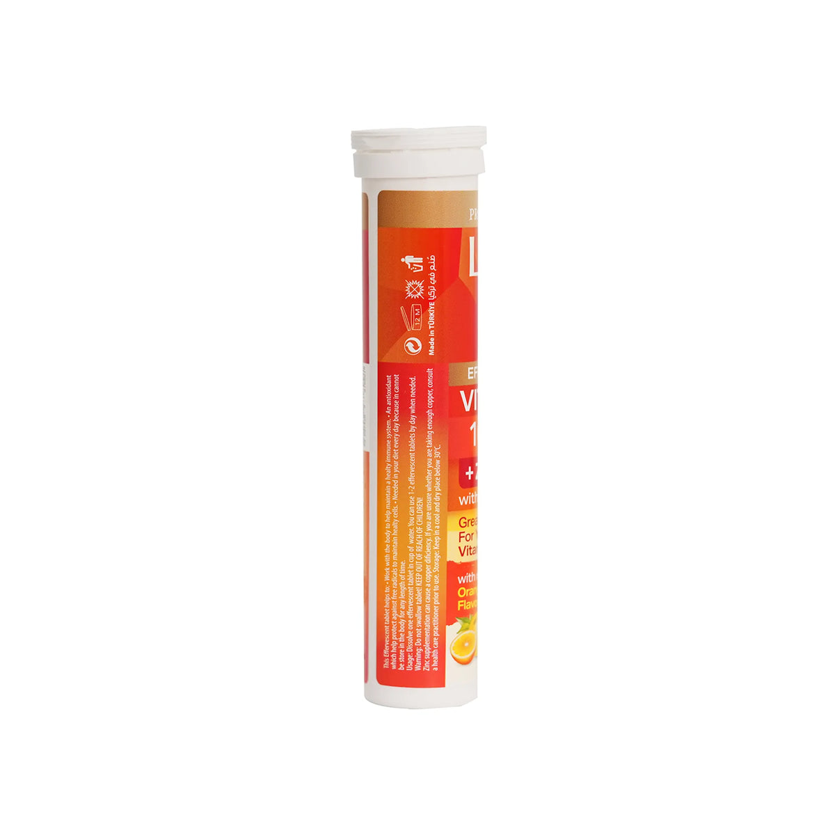 Life C+ Vitamin C 1000mg + Zinc 25mg- 20 Effervescent Tabs