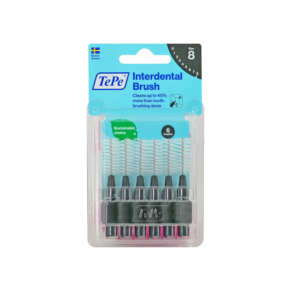 Tepe Black Interdental Brush 1.5 mm 6 Pcs 18172/2