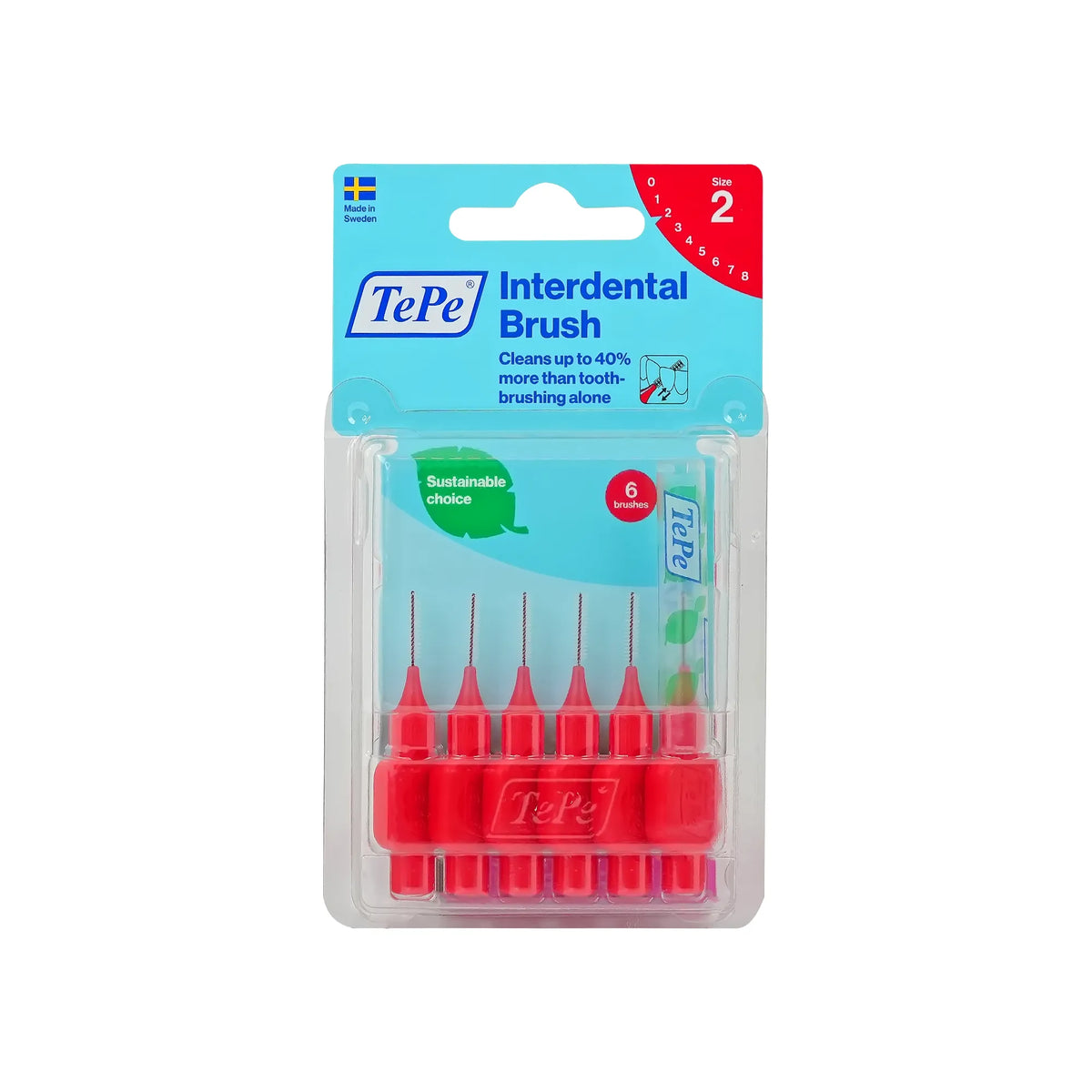 Tepe Red Interdental Brush 0.5 mm 6 Pcs 18160/2