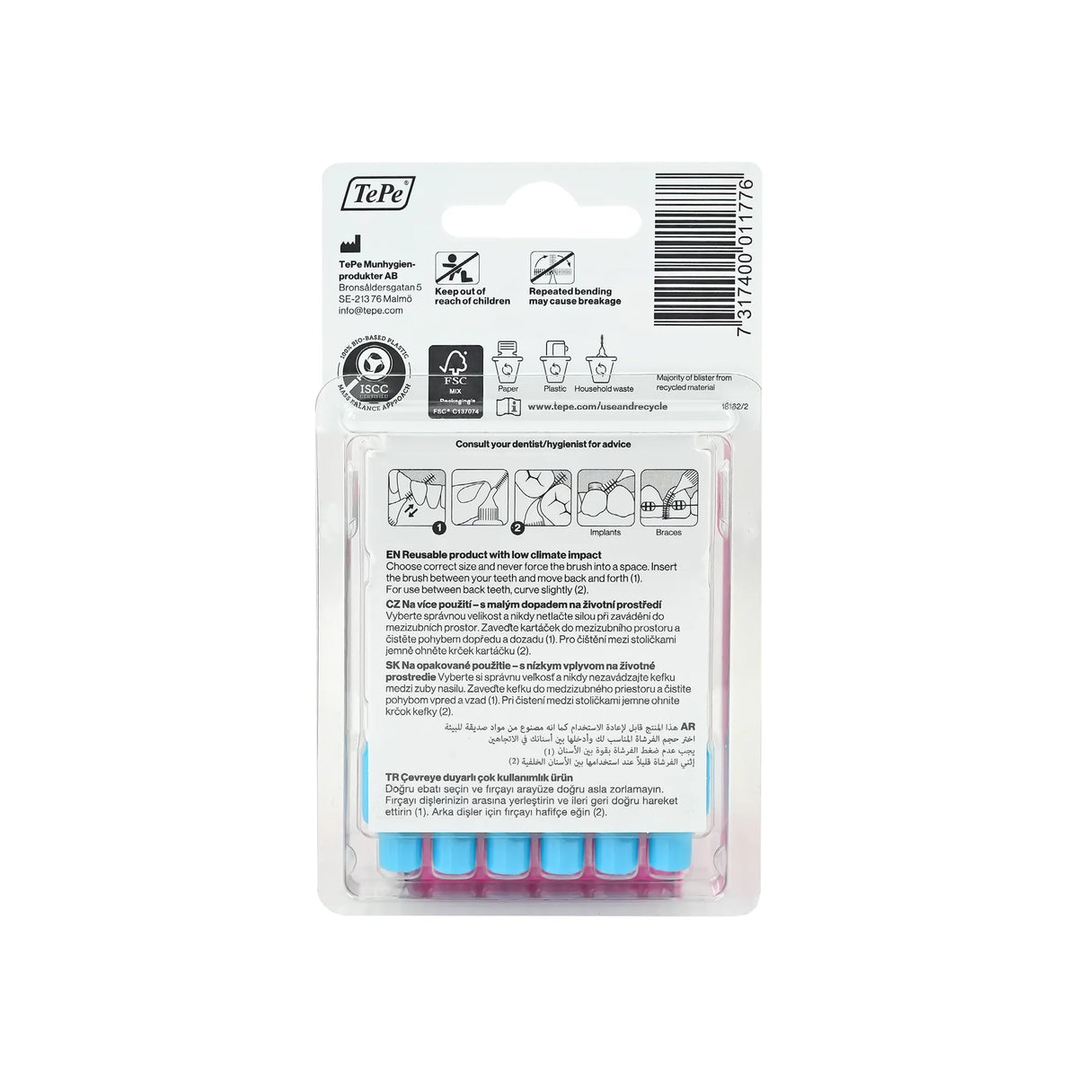 Tepe Blue Interdental Brush 0.6 mm 6 Pcs 18162/2