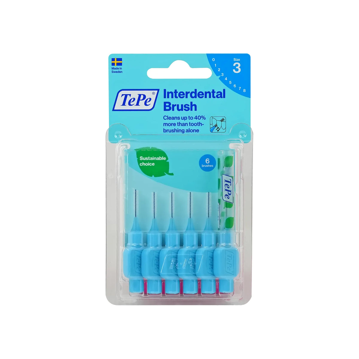 Tepe Blue Interdental Brush 0.6 mm 6 Pcs 18162/2