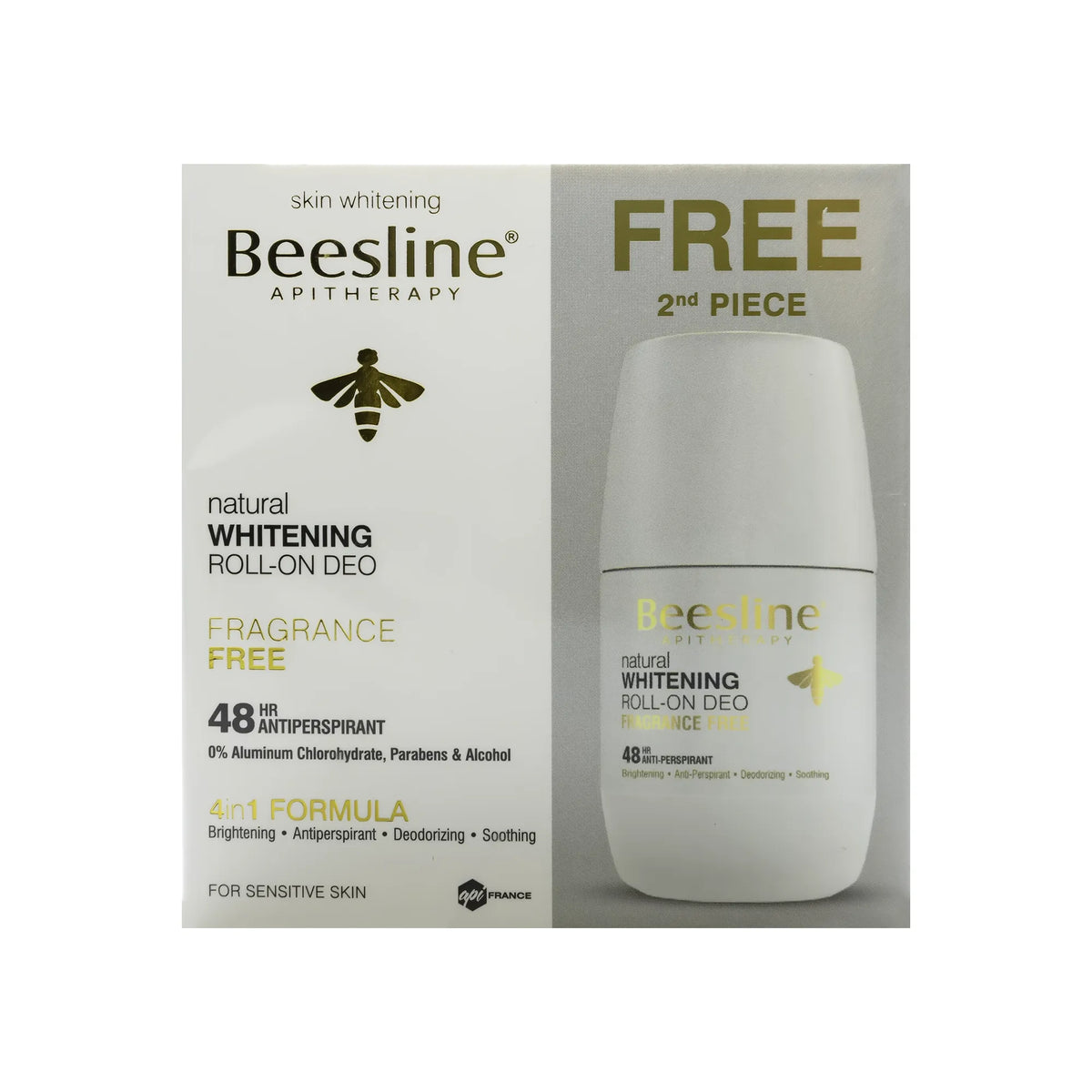 Beesline 48H Fragrance Free Roll On Deo 1+1 Offer