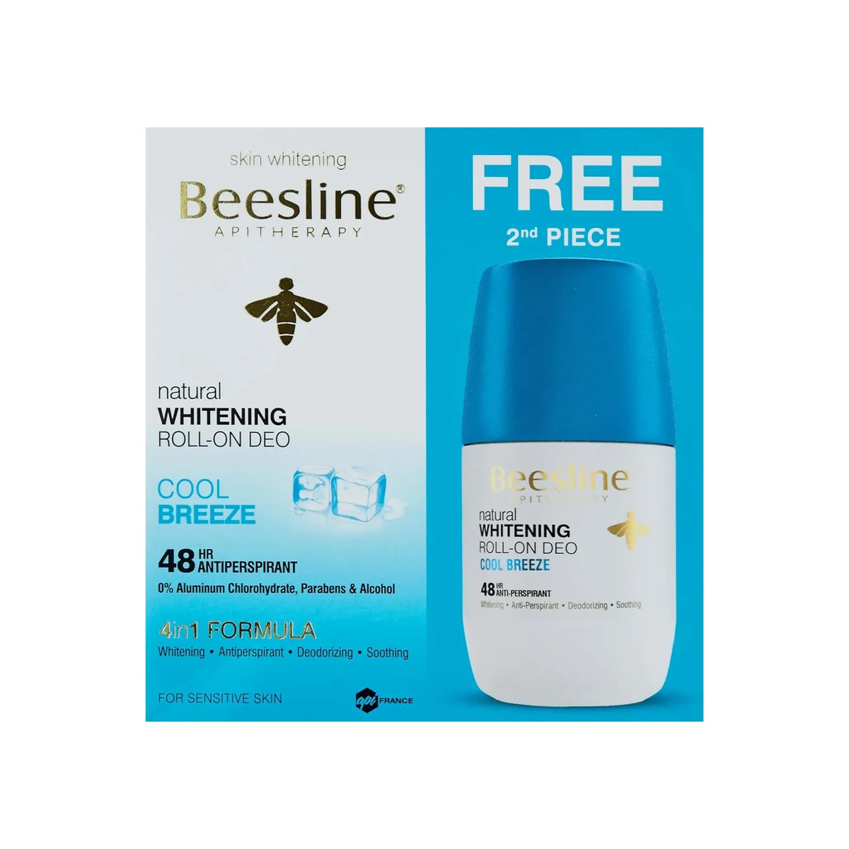 Beesline Whitening Cool Breeze Deo Roll On 1+1 Offer