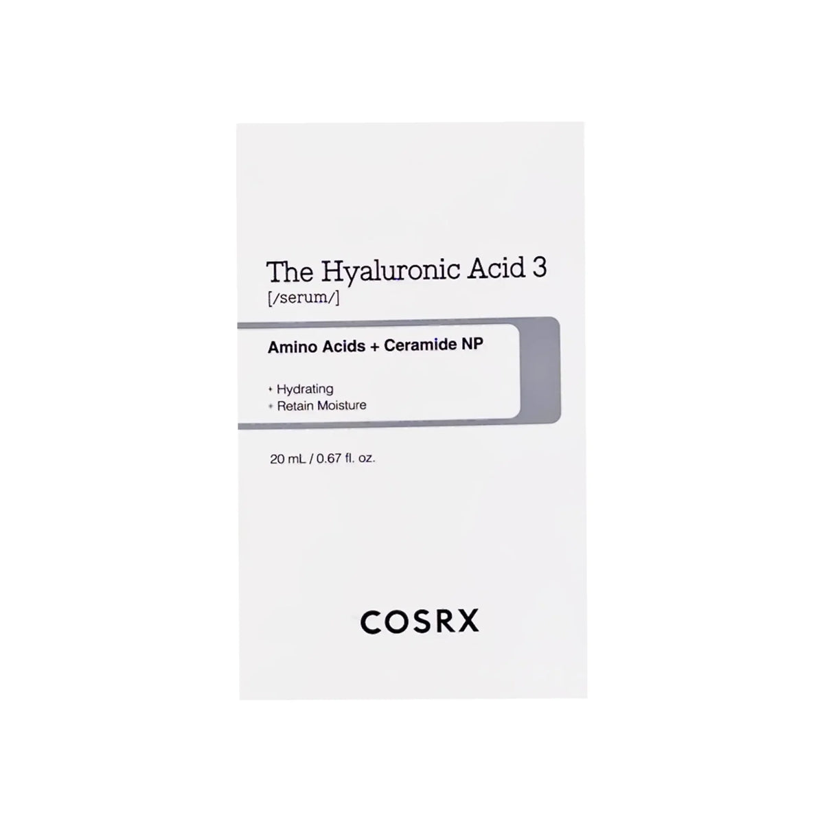 Cosrx The Hyaluronic Acid 3 Serum 20 ml