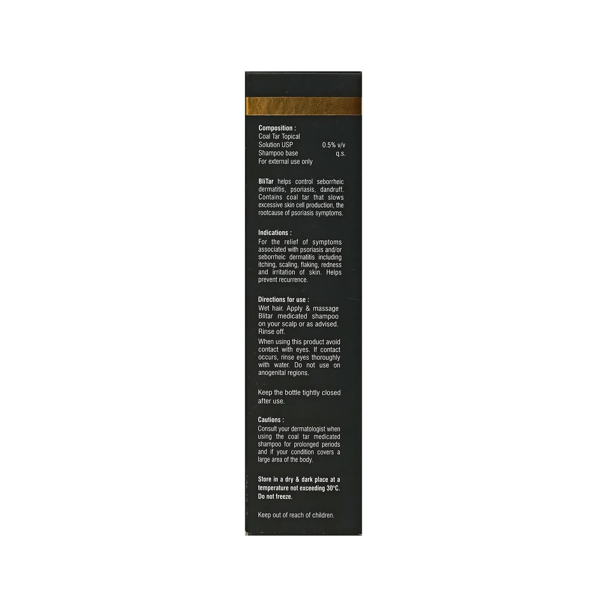 Coal Tar Blitar Hair Shampoo 200ml