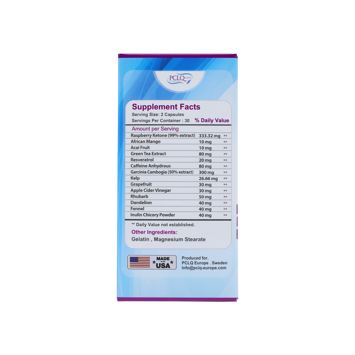 PCLQ Lipoless Advance Capsules 60's Pharmalife