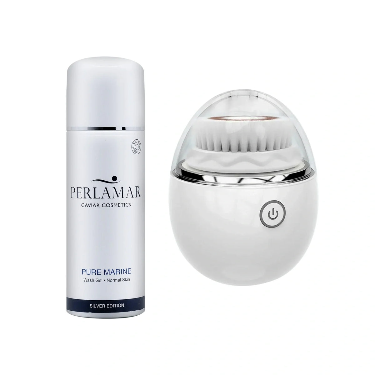 Perlamar Pure Marine Wash Gel + Facial Cleansing Brush