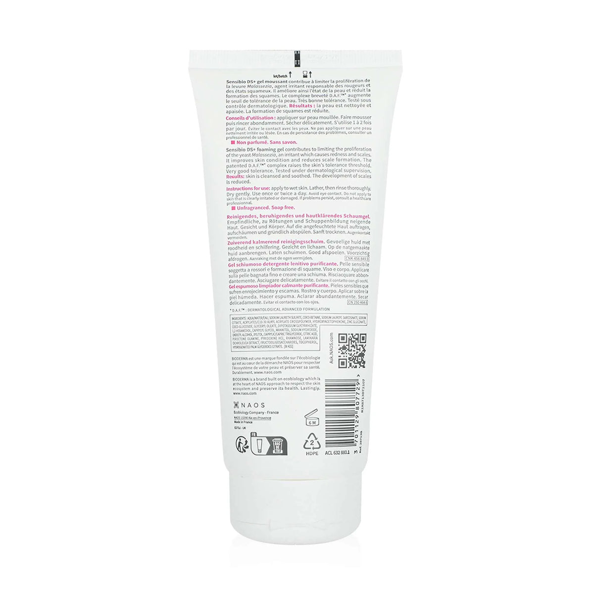Bioderma Sensibio DS+ Cleansing Gel 200 mL for skin cleaning