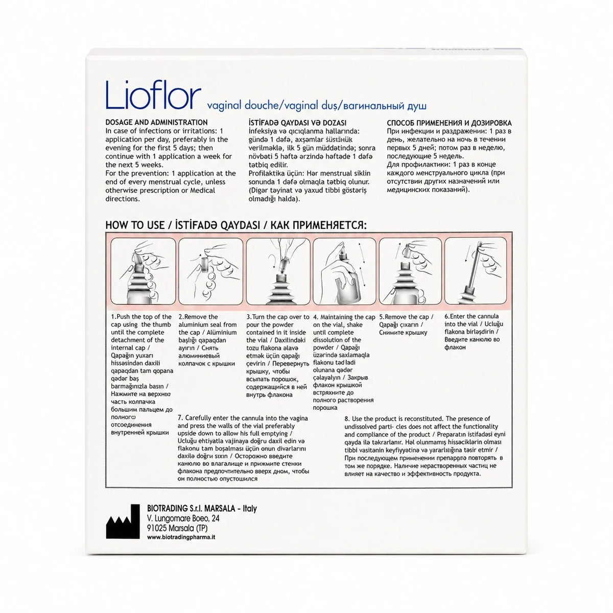 Lioflor Vaginal Douche 5 x 100 ml